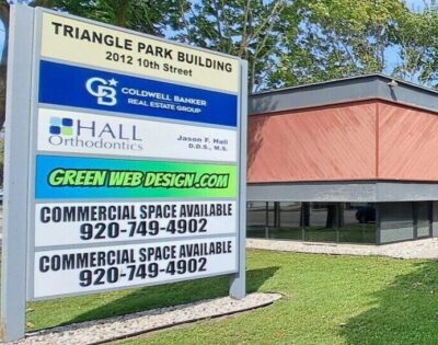Green Web Design is located in the Triangle Park Building on Hwy 41 in Menominee, MI